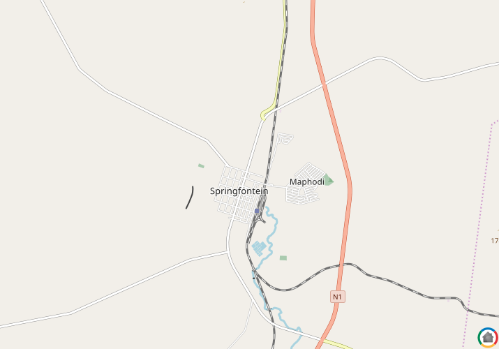 Map location of Springfontein